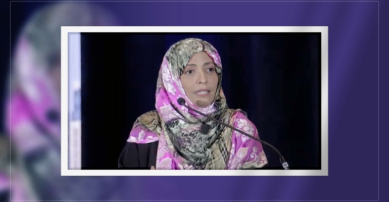 Tawakkol Karman Warns of Global War on Knowledge at U.S. Conference